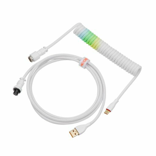 KIIBOOMオンブレキーボードケーブル1.8Mメカニカルゲーミングキーボード用コイル状TYPE-C-USB-A取り外し式4ピンアビエーターコネクタ付きダブルスリーブケーブル(BLUE) KIIBOOMオンブレキーボードケーブル1.8Mメカニカルゲーミングキーボード用コイル状TYPE-C-USB-A取り外し式4ピンアビエーターコネクタ付きダブルスリーブケーブル(BLUE)