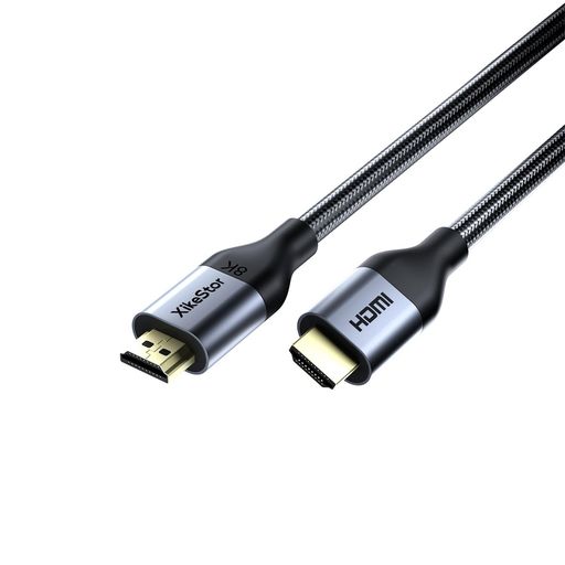 XikeStor HDMI2.1 ケーブル 8K 60Hz 4K 240Hz Ultra High Speed認証 超高速48Gbps 黒 ブラック 高耐久コットン・メッシュ (1.5M)