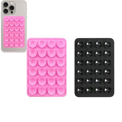 Leeneen2個吸盤電話ケースマウント、シリコン吸盤電話ケースシリコン吸引電話マウント滑り止め粘着式磁..