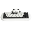 YUNZIIC68ワイヤレスメカニカルキーボードかわいいパンダ65%無線ホットスワップシリコーン人間工学ゲーミングキーボード三つモードBT5.0/2.4G/有線RGBバックライトNKROWin/Mac用