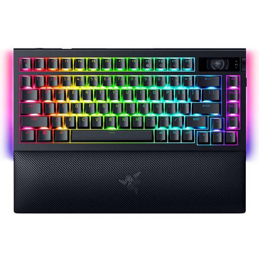 RazerレイザーBlackWidowV4Pro75%HyperSpeedとHyperPollingによる4KHzワイヤレスメカニカルキーボード..