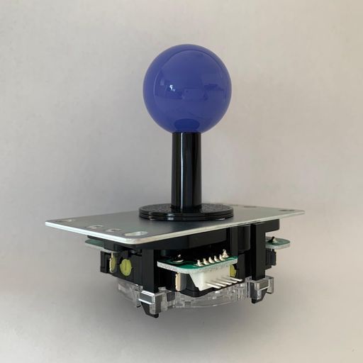三和電子【静音】動作位置可変スイッチ採用レバーダークブルー基板タイプジョイスティックレバー平鉄板シャフトカバー付JLX-TPML-8YT-SK-DB 三和電子【静音】動作位置可変スイッチ採用レバーダークブルー基板タイプジョイスティックレバー平鉄板シャフトカバー付JLX-TPML-8YT-SK-DB