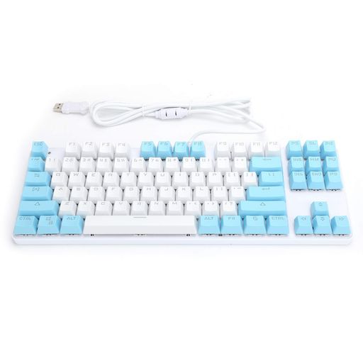 ゲーミングキーボード、87キー混合ライトメカニカルフィールゲーミングキーボードコンピューター周辺機器デスクトップラップトップ、ゲーム、オフィスゲーム、エンターテインメント…