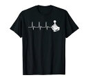ゲーマージョイスティックハートビートビデオゲームゲームファンプレゼントTシャツ(2)