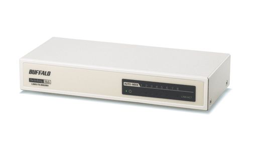 BUFFALO 8ポート スイッチングHUB 金属筐体/電源内蔵モデル LSW3-TX-8NS/WH