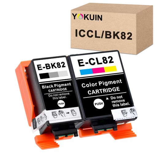 【YOKUIN】エプソン用 IC4CL82 互換インクセット (ICBK82 顔料ブラック + ICCL82 3色一体型)【全色顔料4色セット】 対応機種:PX-S05B / PX-S05W / PX-S06B / PX-S06W / PX-S06BW