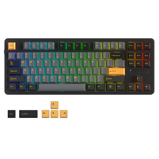 DAREUEK87PROゲーミングキーボード無線テンキーレス80%TKLメカニカルキーボード2.4Gワイヤレス/BLUETOOTH/有線USB接続可能英語配列ガスケットマウントRGBホットスワップ対応DREAM DAREUEK87PROゲーミングキーボード無線テンキーレス80%TKLメカニカルキーボード2.4Gワイヤレス/BLUETOOTH/有線USB接続可能英語配列ガスケットマウントRGBホットスワップ対応DREAM