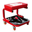 BIGREDシートクリーパー作業椅子ローラーシートメカニックシートワーキングチェアツールチェアキャスター付きトレー付き工具カート工具入れ収納TRJ6300