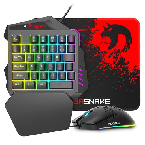 ゲーミングキーボード&マウスセットフォートナイト対応片手キーボード(Switch/PS4/PS3/XboxOne/Xbox360..