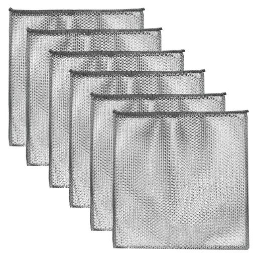 10枚リバーシブルキッチンクロスクロス油汚れをかきとる20x20cm用のワイヤーふきん食器洗い用メッシュ..