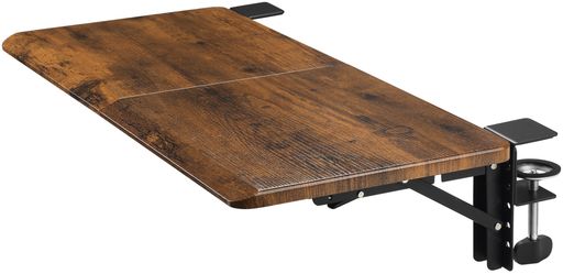 【作業サポート】 幅650mmx奥行290mmの広々天板で、キーボードやマウスはもちろん、書類や小物もゆとりを持って配置可能。頑丈な鋼製フレームと厚さ15mmのメラミン化粧板で、最大約15kg(天板先端約8kg)の荷重に耐える、安定した作業スペースを実現します。 【取り付け簡単】 専用クランプを使用し、デスク端に挟み込むだけ。複雑な工具は不要で、付属の取扱説明書に従えば、たったの5分で設置が完了します。既存のデスクに後付け可能なシンプル設計です。 【省スペース設計】 使用しない時は、ロックを外して天板を90°折りたたむだけ。デスク上のスペースをすっきりと確保でき、スッキリ整理整頓された作業環境を保ちます。 【人間工学】 適度な高さの肘・手首サポートにより、長時間のPC作業やデスクワークにおける腕と肩への負担を軽減。快適な姿勢を維持でき、作業効率と集中力の向上をサポートします。 【1年間保証】 製品の品質に自信があります。ご購入日より1年間の保証をご提供。万が一不具合が生じた場合やご不明な点がございましたら、お気軽にカスタマーサービスまでご連絡ください。
