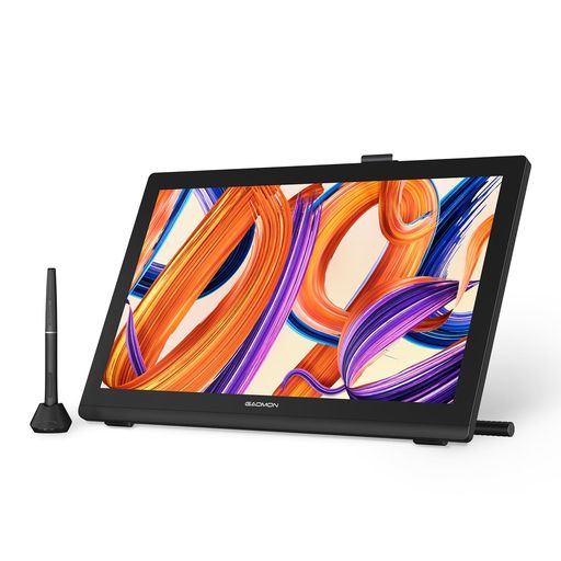 GAOMON液タブPro194K筆圧16384レベルフルラミネーション液晶タブレット傾き検知液晶ペンタブレットイラストデザインお絵描き無段階スタンド傾き補正機能Windows/MacOS/Linux/Android対応