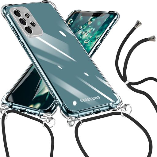 樂天商城 - GalaxyA535Gケースグラデーション色SC-53CSCG15ケース肩掛け斜めかけクリアTPU耐衝撃ギャラクシーA535Gカバーストラップ付き透明お洒落ショルダース一体型落下防止防塵変形防止全面保護