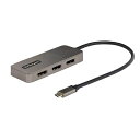 StarTech.comUSB-C-3xDisplayPort1.4変換アダプター/3画面/4K60Hz/USB4TB4TB3対応/Windowsのみ/MSTハブ/ノートPC用マルチディスプレイ拡張ハブMST14CD123DP