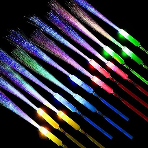 Huang Yem 12個セット ペンライト 光ファイバー コンサートライト