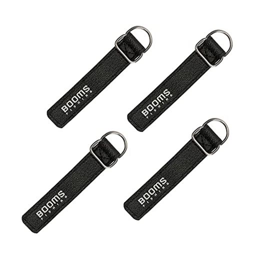 Booms Fishing RB1 新型釣り竿ベルト 尻手ベルト ロッドベルト 釣り道具 4本入り S ブラック