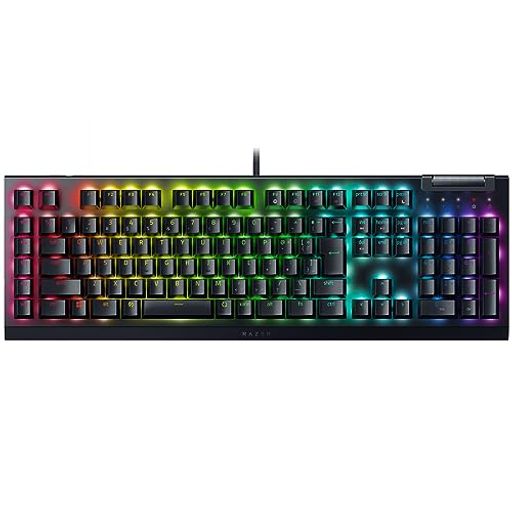 Razer レイザー BlackWidow V4 X JP Green Switch カスタマイズ可能な6個の専用マクロキーによりさまざまなコントロールに対応した有線ゲーミングキーボード マルチファンクションローラー 二次メ…