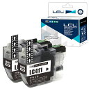 LCLブラザー用LC411ブラックLC411BK-2PK互換インクカートリッジDCP-J1800NDCP-J926NDCP-J526NMFC-J904NMFC-J739MFC-J939等対応LC411BK(2)
