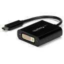 STARTECH.COMUSB-C-DVIディスプレイ変換アダプター/1920X1200/DPALTモード/THUNDERBOLT3対応/USBTYPE-CパソコンからDVIモニタープロジェクターへの変換コネクターCDP2DVI(2)