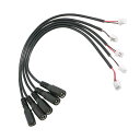 5個のDCプラグ電源アダプターケーブル、24V/12V5A2.1x5.5mmメスからXH2.54、CCTVセキュリティカメラおよび照明用電源アダプターDC552...