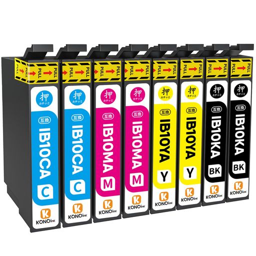 【KONOink】Epson用エプソンIB10CL4AIB10互換インクEW-M530FIB10CAIB10MAIB10YAIB10KA(カードケース)互換インクカートリッジC/M/Y/BK各2本4色x2計8本セット 【KONOink】Epson用エプソンIB10CL4AIB10互換インクEW-M530FIB10CAIB10MAIB10YAIB10KA(カードケース)互換インクカートリッジC/M/Y/BK各2本4色x2計8本セット