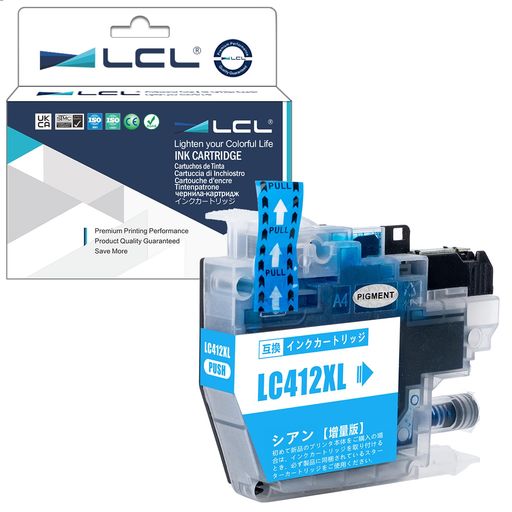 LCLBROTHER用ブラザー用LC412LC412XLLC412XLC顔料(1パックシアン)互換インクカートリッジ対応機種:BROTHERMFC-J7300CDWMFC-J7100CDW LCLBROTHER用ブラザー用LC412LC412XLLC412XLC顔料(1パックシアン)互換インクカートリッジ対応機種:BROTHERMFC-J7300CDWMFC-J7100CDW