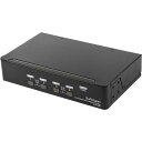 StarTech.comKVMスイッチ/4ポート/1画面/DisplayPort1.2/4K60Hz/USB2.0ハブ/オーディオ/CPU切替器SV431DPUA2
