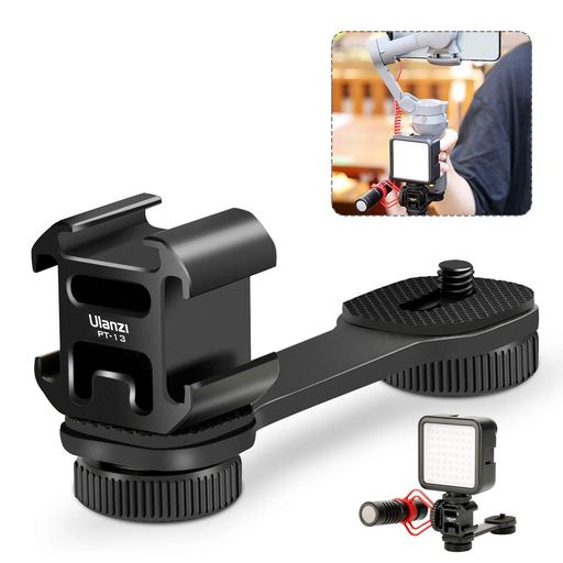 Ulanzi PT-3 の ホットシューアダプター シューブラケット osmo mobile 4 mobile 3 シューアダプター zv-1 カメラマウント ulanzi official マウント ブラケット zv-1 osmo mobile ライト