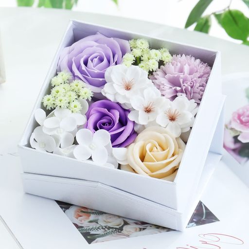 Other Succulents - WEISHY母の日のプレゼントソープフラワー造花フラワーボックスホワイトデーお返しギフト誕生日プレゼント女性結婚祝い卒業祝い枯れない花還暦祝い退職祝い古希祝い敬老の日インテリア…