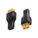 POYICCOTXT60USB-C変換アダプタ、XT60メスTOUSB-Cメスアダプタ100W20V/5A急速充電USBCTOXT60充電延長アダプタドローン、模型、貯蔵電源、屋外電源に適用(タイプ-CーXT60)2個(2)