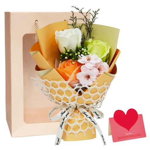 BlissPostソープフラワー花束桜薔薇そのまま飾れる造花誕生日ギフトシャボンフラワーブーケ花退職女性人気卒業式プレゼント送別品送別会記念品母の日父の日敬老の日結婚還暦プロポーズ…