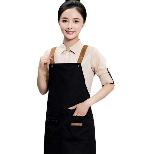 [FineGood] エプロン カフェエプロン おしゃれ かわいい メンズ レディース 前掛け 調整可能な 無地 カフェ風 大人エ プロン 業務用 家庭 作業 料理用 前掛け フリーサイズ 男女兼用 おしゃれ…