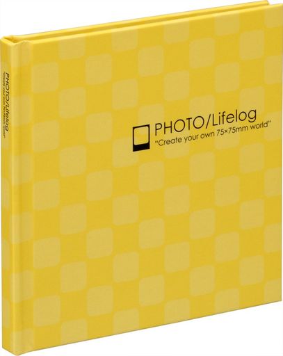 ナカバヤシアルバムスマレコプリントブラック台紙1段サイズイエローア-SMB-201-Y