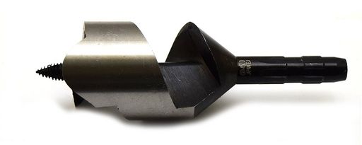 木 材 の 貫 通 穴 用 サイズD:45.0mm 全長L:140mm 溝長T:80mm チャック径d:6角軸 13mm 適 応 機 種:●電気ドリル(6.5mmチャックφ21mmまで可、10mmチャックφ30mmまで可、13mmチャックφ50mmまで可)●インパクトドライバー(φ21mmまで可 12V以上)●ドリルドライバー(φ21mmまで可 12V以上) 特殊合金鋼を使用しておりますのでキリの摩耗が少なく、より永くご使用していただけます。 加工材への食付きがよく、木くずのはけがよいので効率の良い作業が行えます。