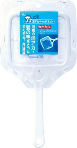 オーエ 湯アカ ネット 白 縦29x横14cm サッとる 風呂 浴槽 髪の毛 ほこり すくう ...