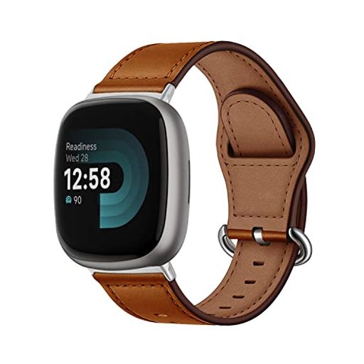 [SeGinn]レザーバンドFitbitVersa4/Versa3/Sense2/Sense対応バンド革交換バンド高級簡単取付ビジネス軽量ベルトサイズ調節可能交換バンドコンパチブルFitbitVersa