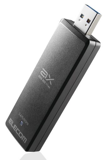 エレコム無線LANアダプタWi-Fi6E2402+2402+574MbpsUSB3.0対応WDC-XE2402TU3-B