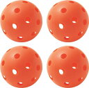 ユニックス(Unix)野球練習グッズトレーニングボール穴あきボールSuperHitBallオレンジ4 ...