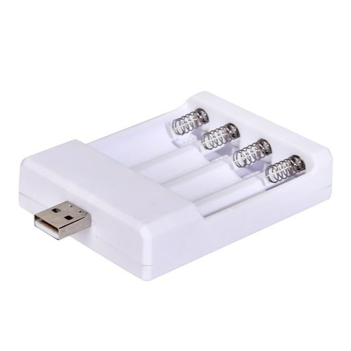 【USB直挿しで便利】ACアダプタ不要!USBポートがあればどこでも充電可能 【4槽独立充電】単3・単4電池を最大4本同時に充電、個別管理で効率的 【過充防止機能】自動電流調整で安全性を確保、充電完了後も安心 【広範な互換性】ニッケルカドミウム/ニッケル水素電池に対応、繰り返し使用可能 【ランプ安定表示】充電ステータスを明確に表示、誤動作や点滅なし