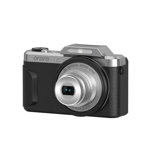 旅行・イベント・日常・ポートレート 8MP CMOSセンサーを搭載し、最大64MPまで解像度アップに対応。明るい場所でシャープなディテールと自然な色再現を実現。Standard/Clear/Ultra Clearの3段階画質モードを切り替えれば、ゴールデンアワーのポートレートも旅のスナップも、面倒な設定なしにプロ級の仕上がり。 2.8インチ180°チルトIPS液晶で、自撮り・ブログ・集合写真を自由自在に構図。内蔵フラッシュ、露出/ISO/シャッター速度の手動調整で、光のコントロールも思いのまま。ペットの瞬き、家族の団らん、絶景スポットを、創作の流れを止めずにシャッターできる。 6倍光学ズームに2倍デジタルズームを組み合わせ、F3.1開放値で晴天の屋外でも鮮やかに遠景を捉える。風景、集合写真、街並みに最適。AF/MFワンタッチ切替で、動く被写体やマクロの創作も正確にコントロール。遠くの被写体を額装級の鮮明さで記録し、旅やイベントを確実に残す。 タイムラプスで夕日を凝縮、手ブレ補正でアクションを鮮明、連写で元気な子どもを逃さない。ビューティモードで肌を自然にトーンアップ、カスタマイズフィルターでアートな味付け。