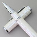 LACHIEVALUX自然な手作りマザーオブパールインク高級ローラーボールペン-海からの贈り物、男女兼用