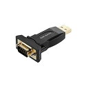 OIKWANUSB-RS232アダプターFTDIチップセット付きUSB-RS232オスDB9シリアルコンバーターレジスターモデムスキャナー産業機械CNCブラック(2)