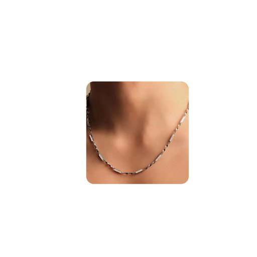樂天商城 - [Mesaro]necklaceformenネックレスメンズ人気チタンシルバーチェーンシンプルステンレス男性プレゼンネックレスメンズアクセサリー金属アレルギー対応敏感肌耐水性