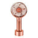 Miadyハンディファン携帯扇風機3段階風力調節TYPE-C充電式持ち運び便利20時間動作5枚羽根小型軽量強力コンパクトスタンド機能付き手持と卓上両用(オーロラ...