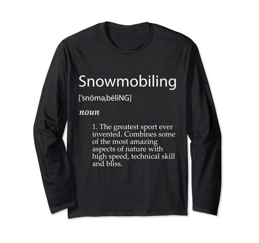 其它 - Snowmobiling Definition - Funny Gear Gift For Snowmobilers 長袖Tシャツ