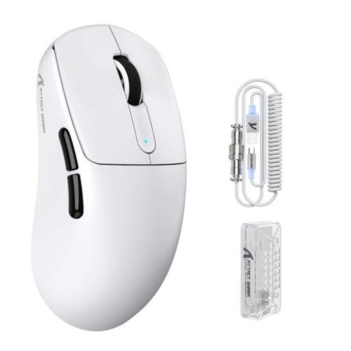ATTACK SHARK V5 ゲーミングマウス ワイヤレス/Bluetooth/有線 8Khzポーリングレート 超軽量 PAW3950MAXセンサー