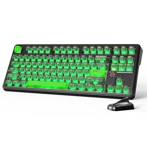 ATTACK SHARK X87ULTRA メカニカルキーボード ワイヤレス ゲーミングキーボード 三モード接続(Bluetooth/2.4GHz/有線)8000Hz 0.125ms超低遅延 ホットスワップ対応 カスタムリニア軸 Gasket構造