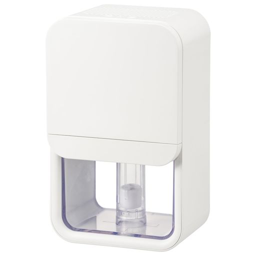 Up To 288Sq Ft - オーム(OHM)除湿機除湿器小型コンパクトペルチェ式湿気取り省エネ【霜取り機能&ナイトランプ付き】湿気梅雨対策ライト付きタンク容量800mlAC電源ホワイトDH-100-W08-3317オーム電機