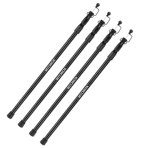 KOMCLUBタープポールテントポール伸縮式タープポール85CM~215CM直径21MM~27MM3段階調節高さ調節スライド式組立不要4本セット収納袋付きタープ用ポール天幕キャンプ KOMCLUBタープポールテントポール伸縮式タープポール85CM~215CM直径21MM~27MM3段階調節高さ調節スライド式組立不要4本セット収納袋付きタープ用ポール天幕キャンプ