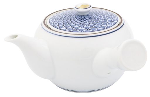 波佐見焼御堂窯急須(化粧箱入)青海波尽し富士34691